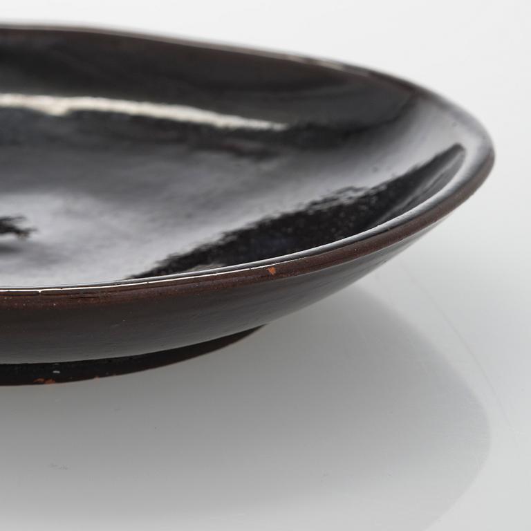 Marita Lybeck, A redclay bowl and plate, signed ML.