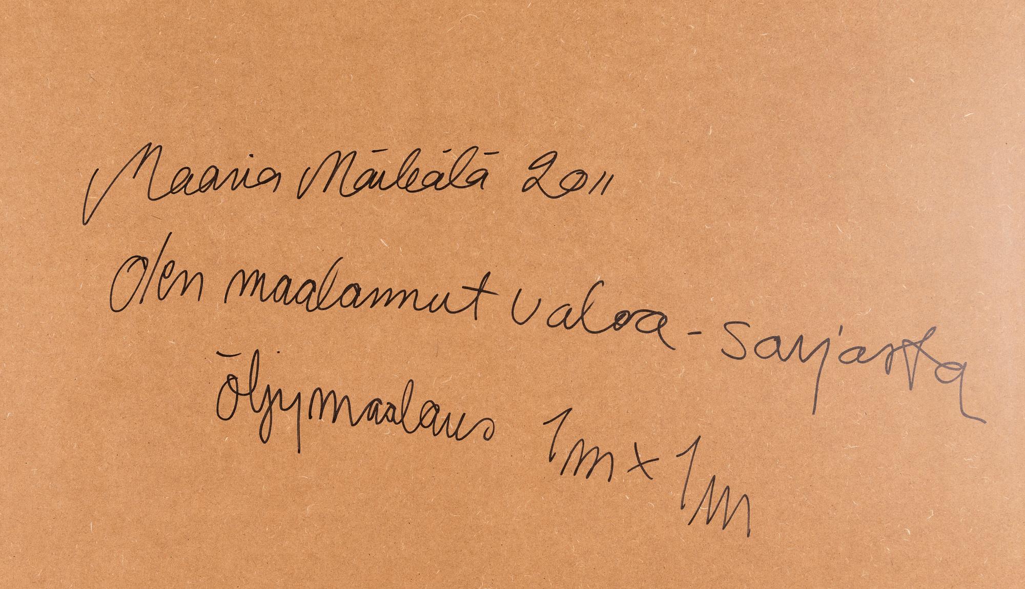 MAARIA MÄRKÄLÄ, SARJASTA "OLEN MAALANNUT VALOA".
