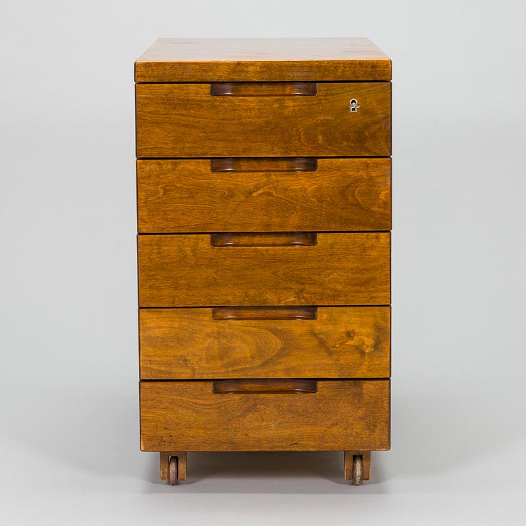 Aino Aalto, A 1940's 'B96' drawer unit for O.Y. Huonekalu- ja Rakennustyötehdas A.B. Finland.