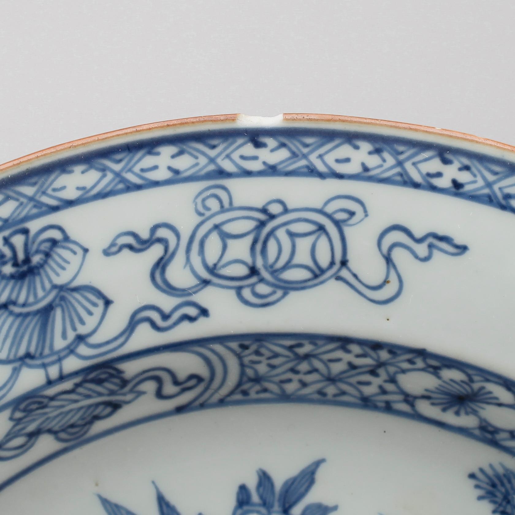 TALLRIKAR, 5 st sanrlika, porslin, Kina, Qianlong 1736-1795.