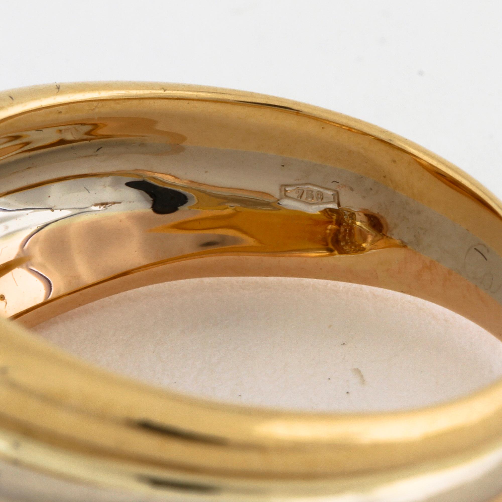 A brilliant cut diamond ring by Cartier.