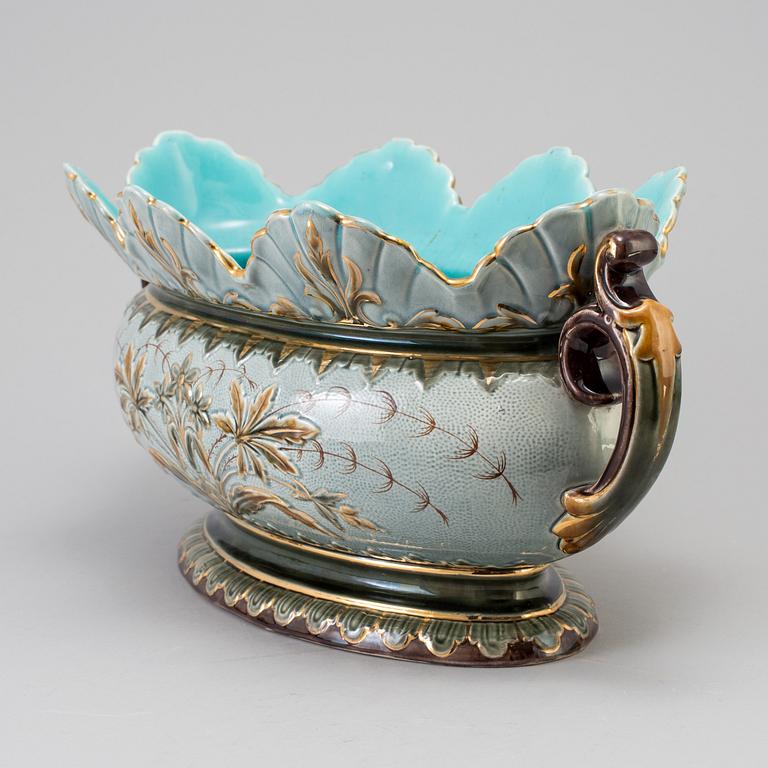 A MAJOLICA JARDINIERE, Rörstrand, ca 1900.