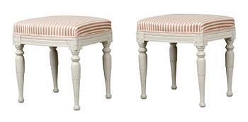 902. A pair of late Gustavian stools.