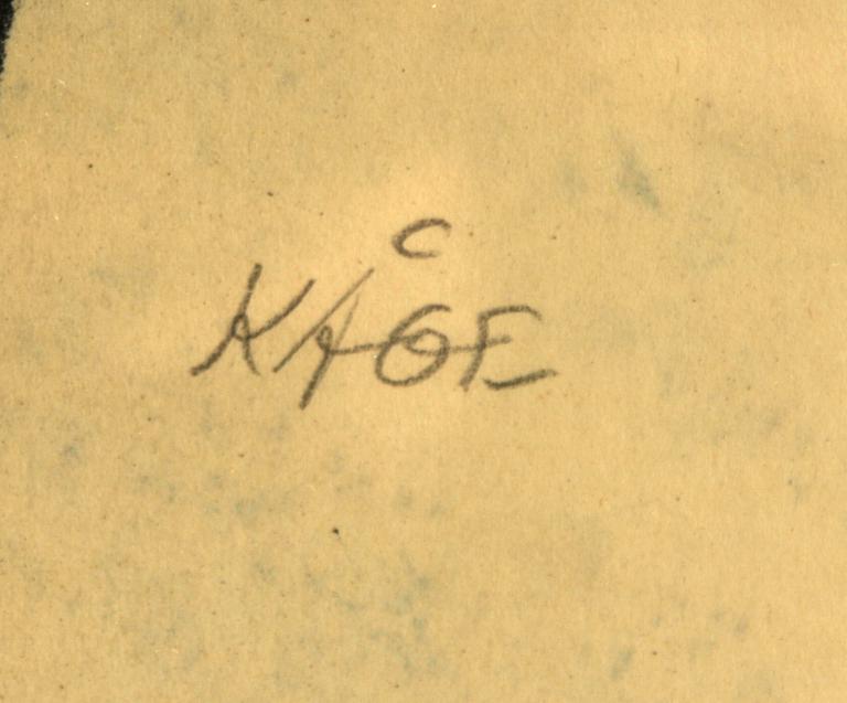 WILHELM KÅGE, blyerts, sign Kåge, 1930-tal.