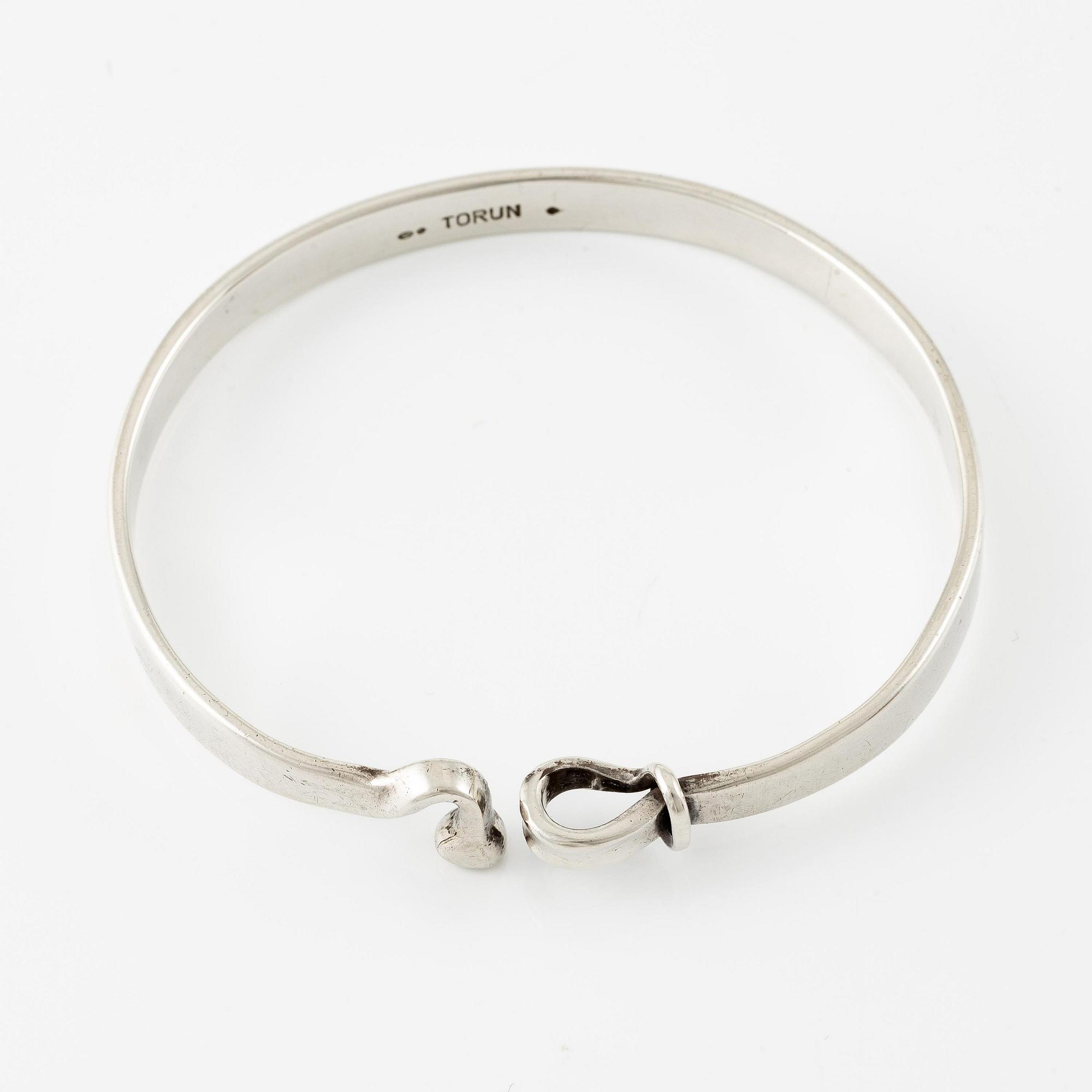 Vivianna Torun Bülow-Hübe, armband, sterlingsilver, Frankrike 1950-tal.