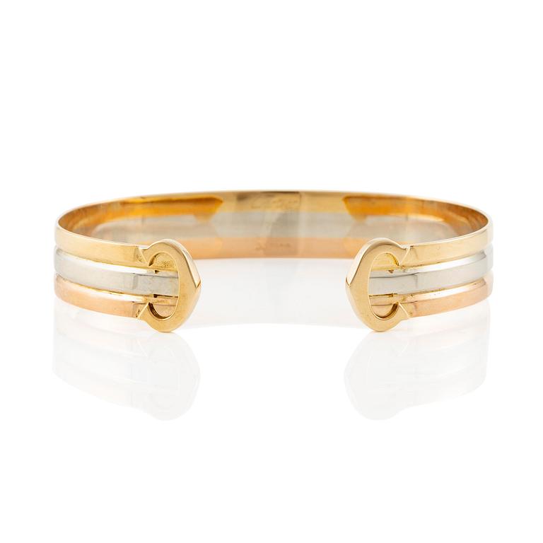 Cartier bracelet "C" 18K gold in three colours.