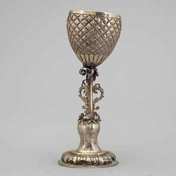 GEORG MÜLLNER, Nürnberg (v 1624-1659), förgyllt silver, barock.