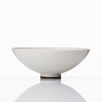 Berndt Friberg, a set of three stoneware vases and a bowl, Gustavsbergs studio, Sweden 1964-76.