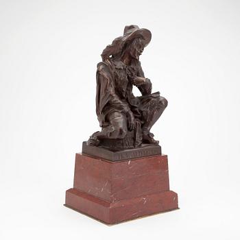 JUDITH GAUTIER, skuptur,"Tracaldabas", brons, signerad.