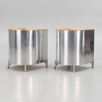 Mats Theselius, fåtöljer, ett par, "Aluminiumfåtölj", Källemo, Värnamo, efter 1990.