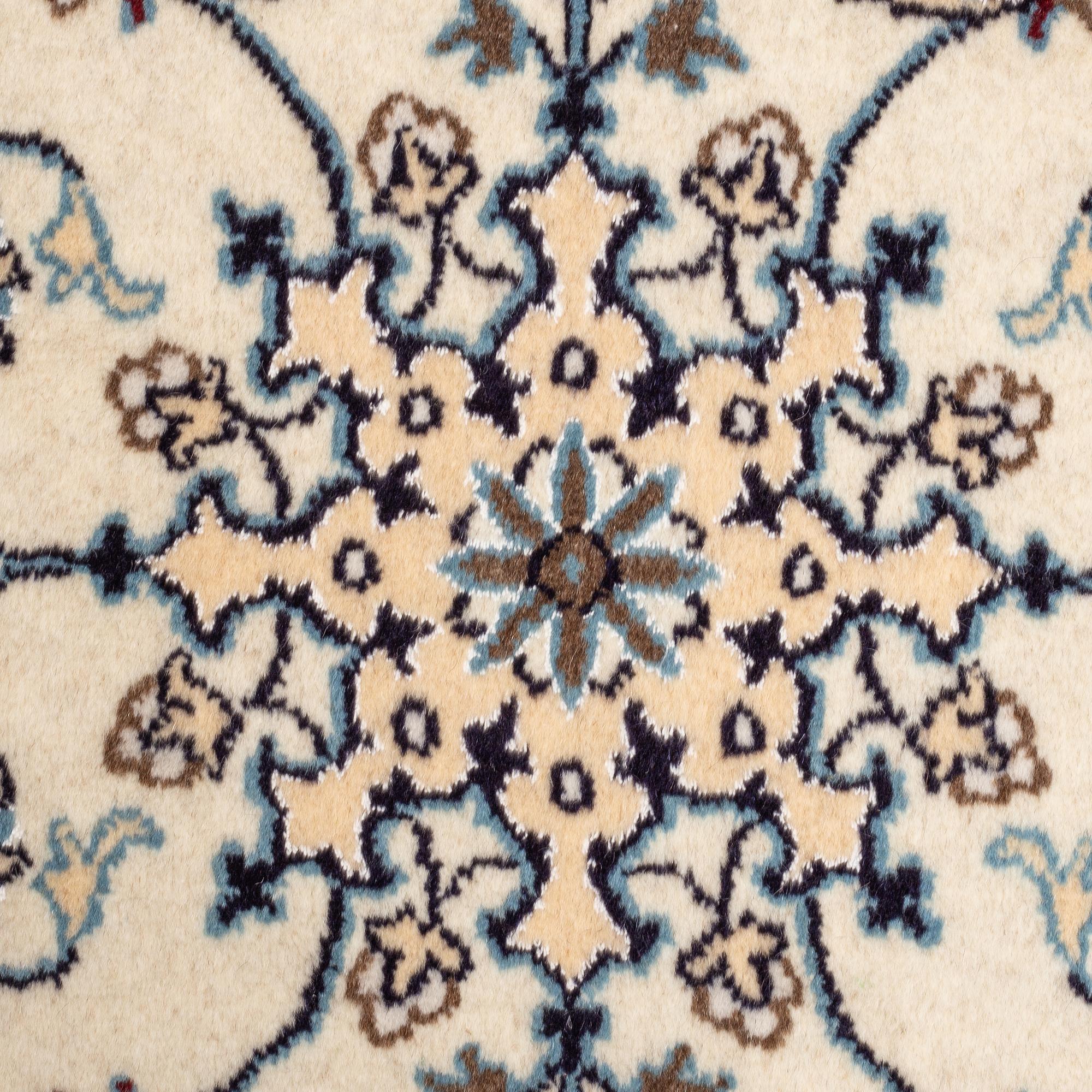 Mattor 2 st, Nain, part silk, ca 90 x 64 cm.