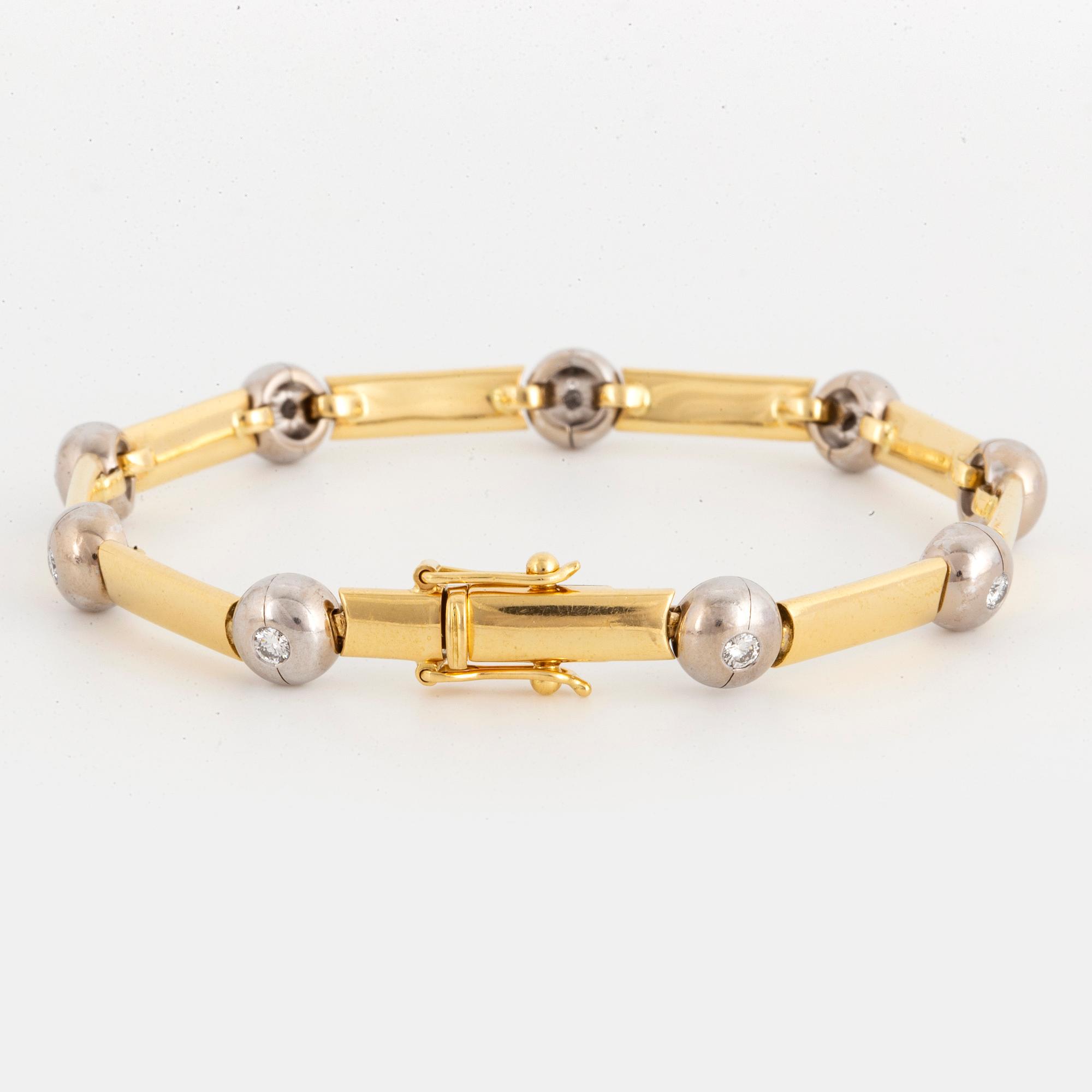 ARMBAND, med briljantslipade diamanter.