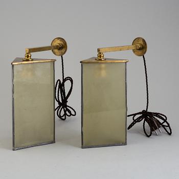 A  pair of 1930's/40's wall lights.