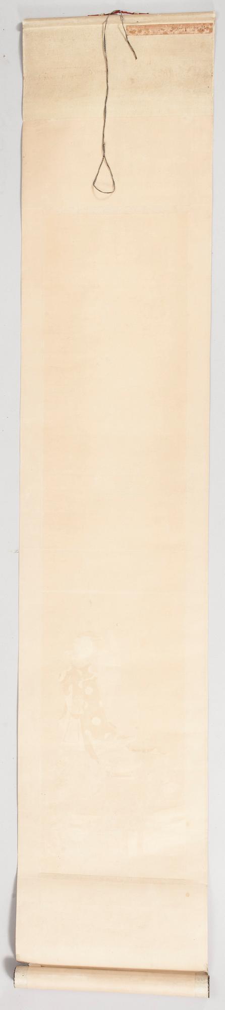 OKÄND KONSTNÄR, kinesisk rullmålning, akvarell på papper, ca 1900.