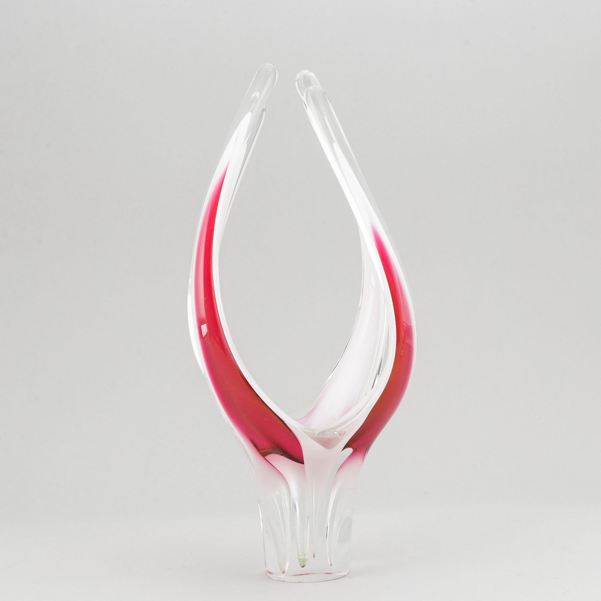 Paul Kedelv, glas, 3 delar, "Coquille", Flygsfors.
