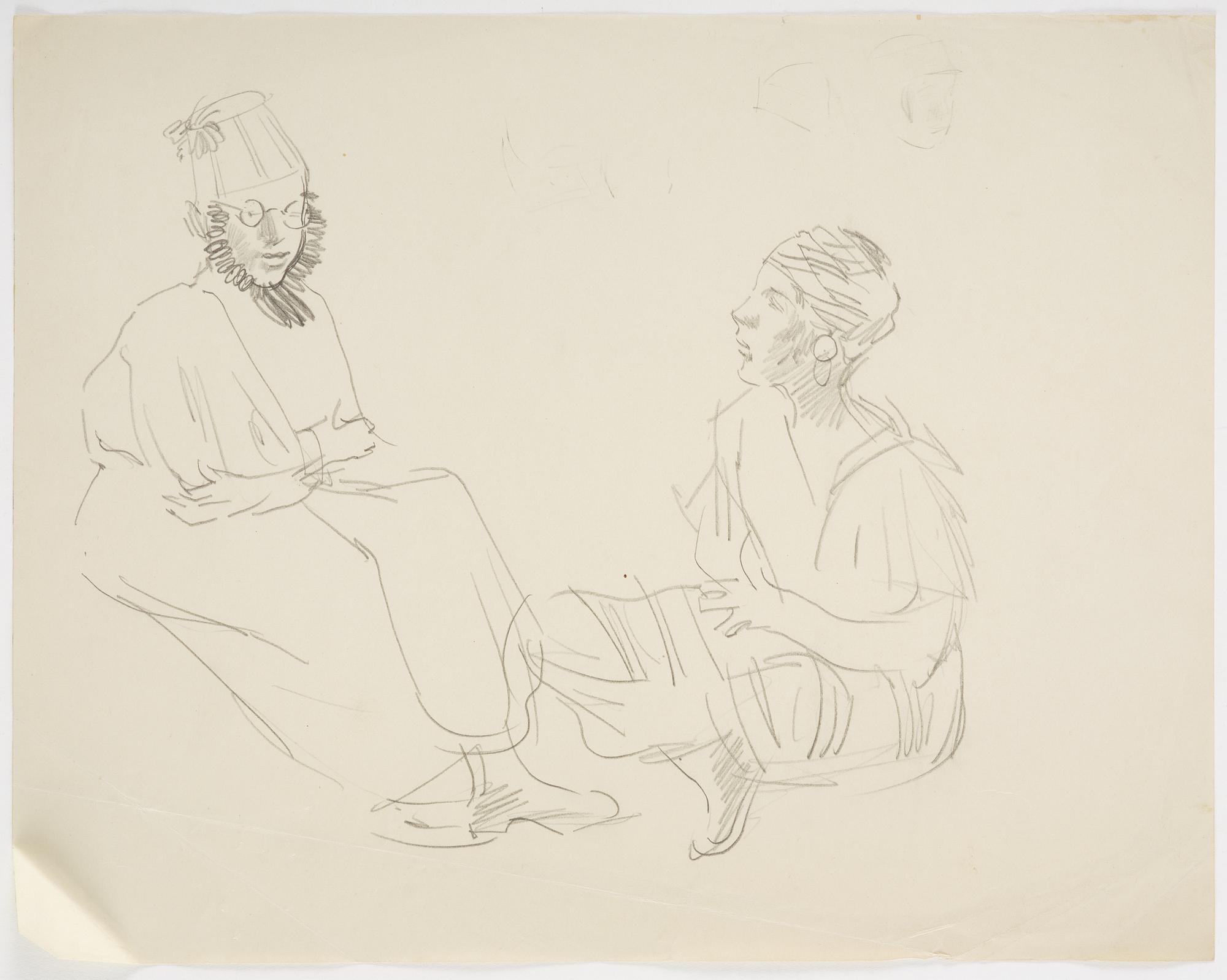 Lotte Laserstein, Skisser, 14 stycken.