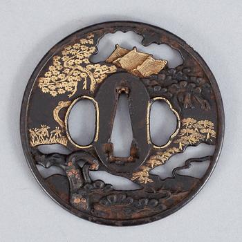 TSUBA, brons, Japan.