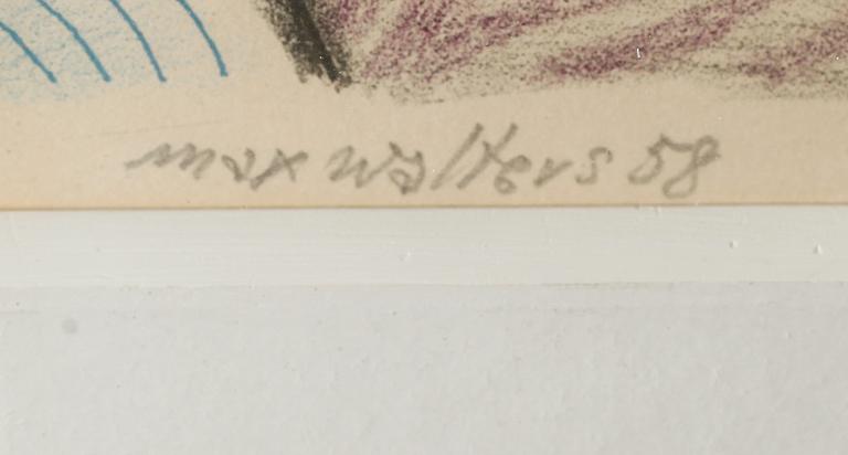 MAX WALTER SVANBERG, färglitografi, signerad 58, 154/160.