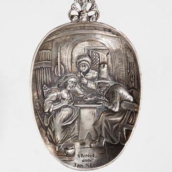 SKED, silver, Schoonhoven, Holland. Svenska kontrollstämplar, 1900-talets första hälft. Vikt 76,5 g.