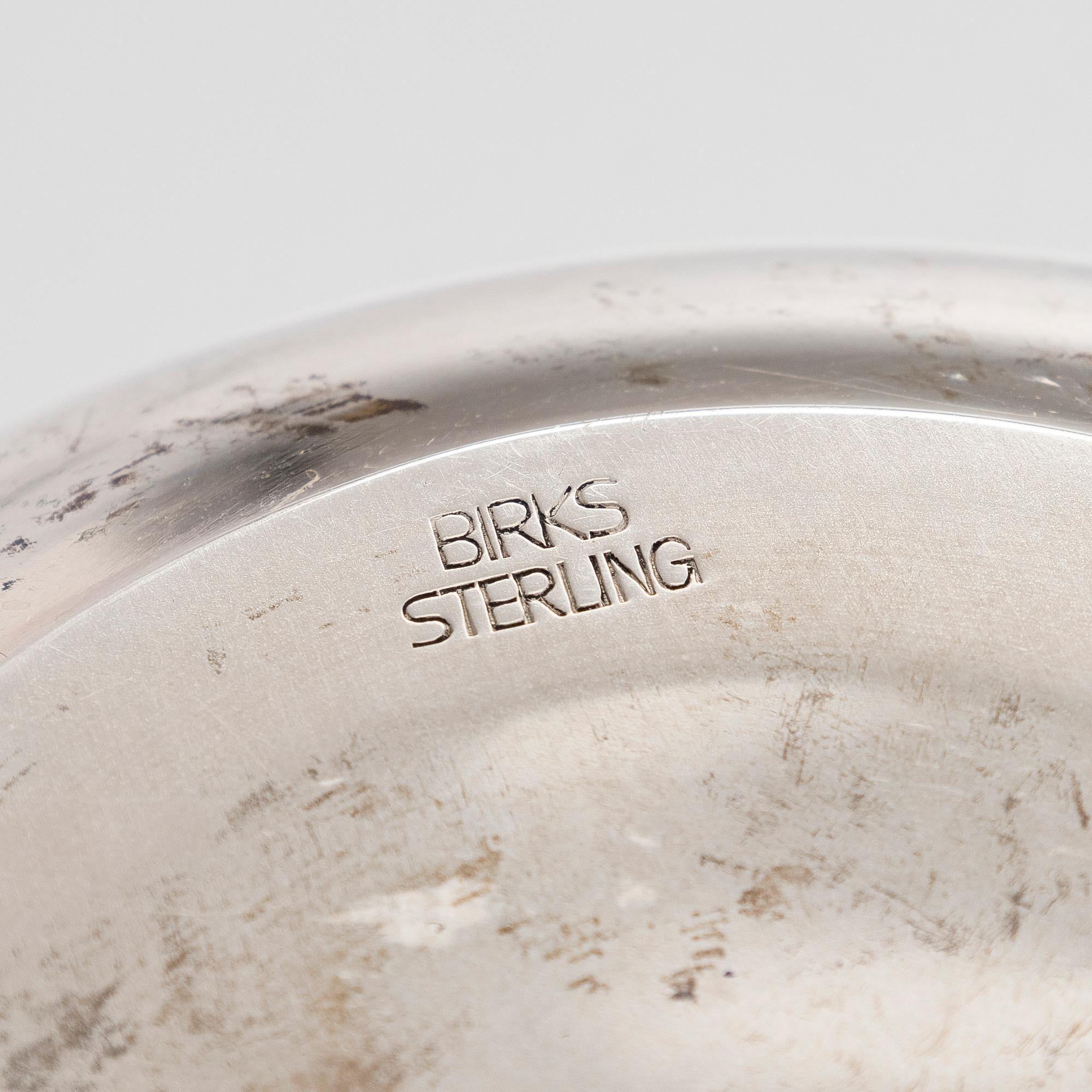 A set of twelve Birk's sterling silver dessert bowls, 20th century.