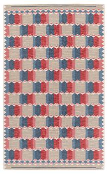 413. Anna-Greta Sjöqvist, a carpet, tapestry weave, c. 401 x 245 cm, signed AGS.