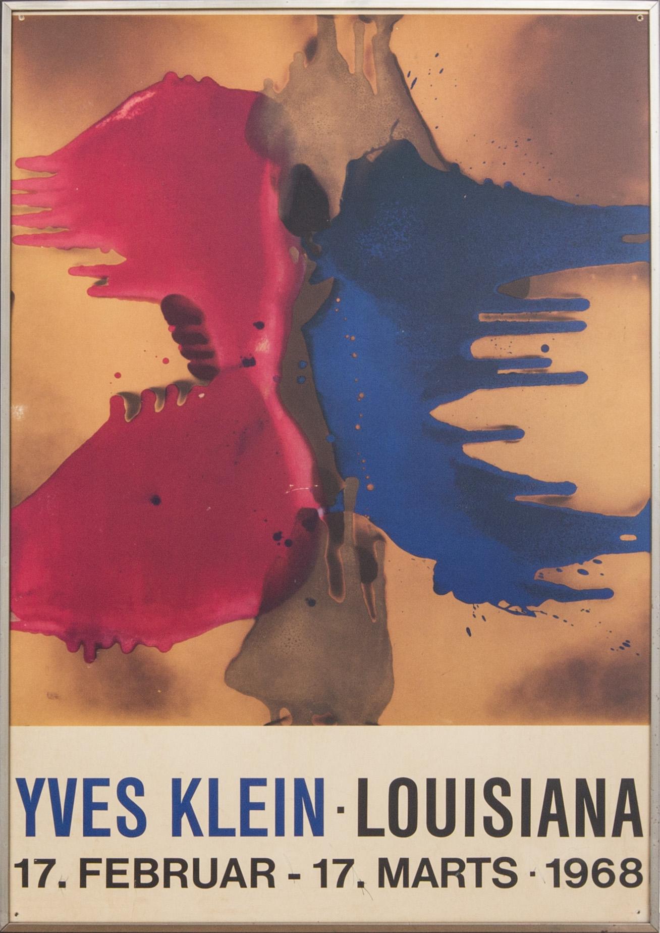 UTSTÄLLNINGSAFFISCH, "Yves Klein Louisiana 1968".