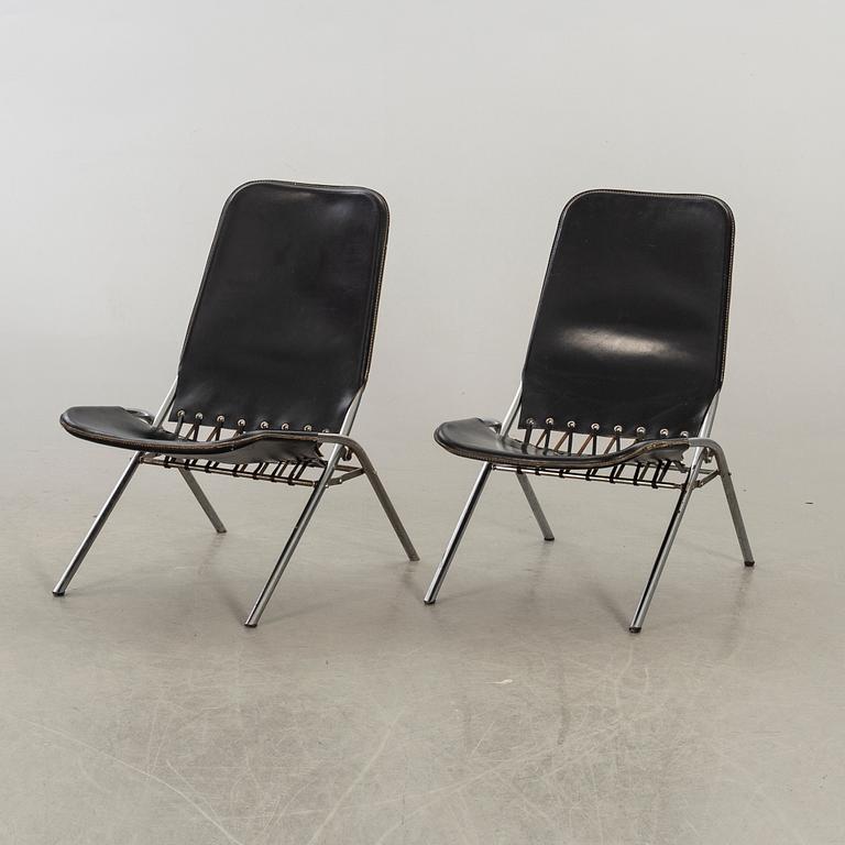 A PAIR OF FOLDING CHAIR "PIRATEN" DESIGN OLOF PIRA 1950'S.