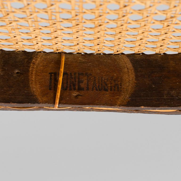 3 charir, among one is marked Thonet from the early 20th century.