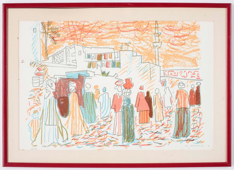 STIG CLAESSON (SLAS), färglitografi, signerad och daterad -84, numrerad 23/150.