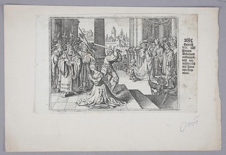 GRAVYRER, ca 80 st, Matthäus Merian, die Historische Chronik "Theatrum Europaeum", 1618.