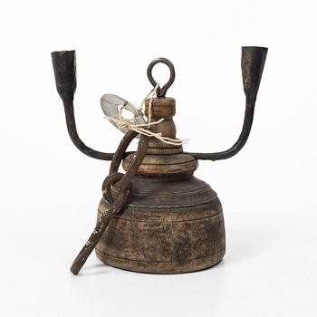 Candle holder, folk art, 17th/18th century.