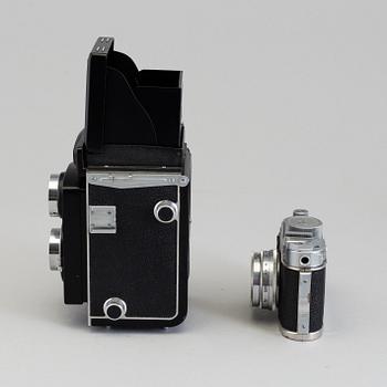 A Yashica-A and a Robot Star camera, mid 20th century.