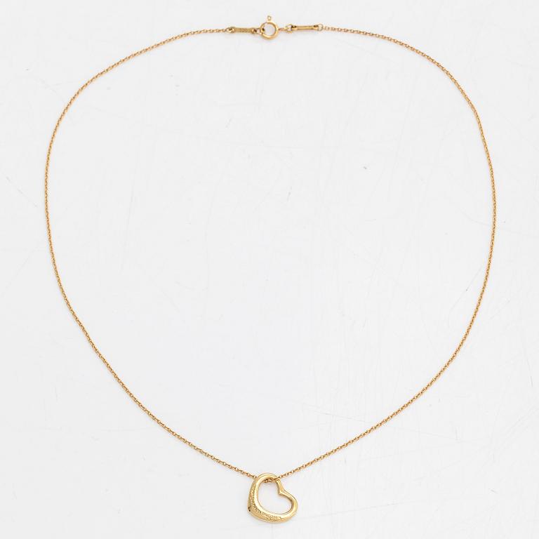 Tiffany & Co, Elsa Peretti, halsband, "Open Heart", 18K guld.