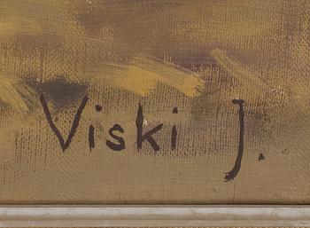 JANOS VISKI, oil on canvas, sined.