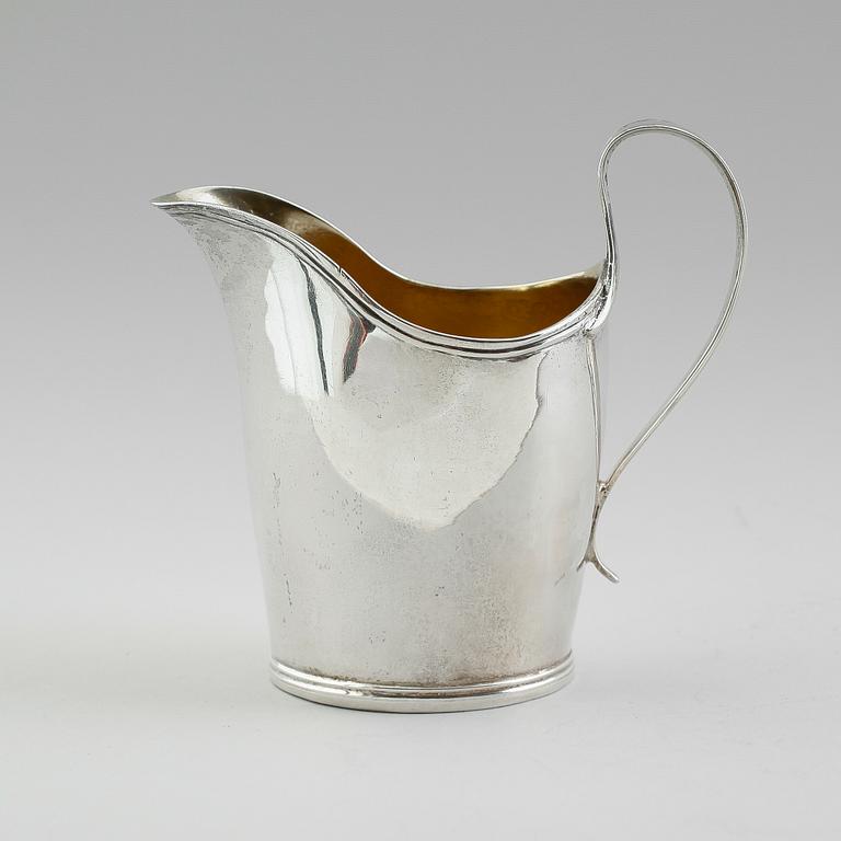 GRÄDDKANNA, silver, Johan Petter Grönvall, Stockholm 1811. Vikt ca 101 gram.