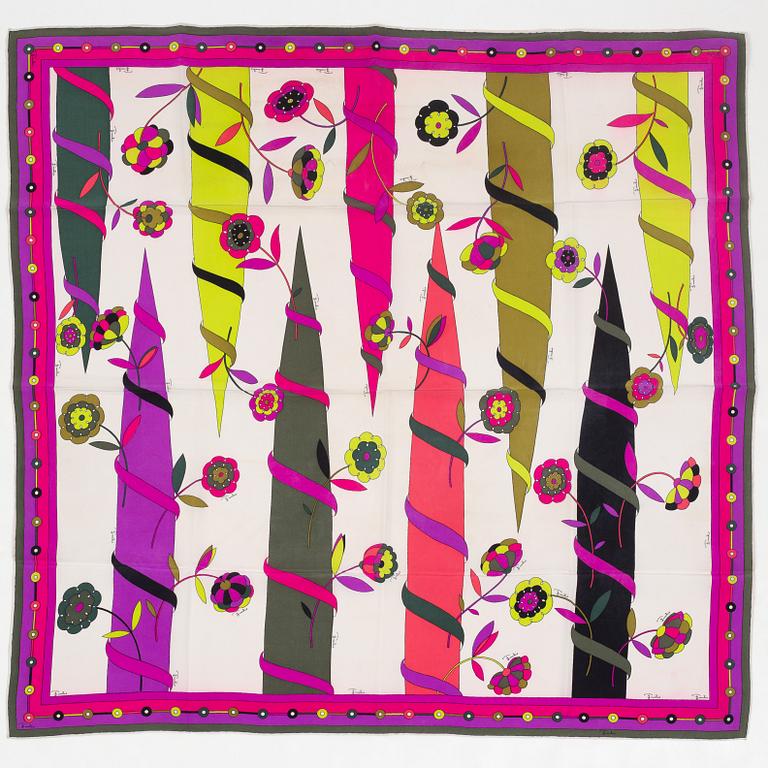 Emilio Pucci, scarves, 2 pieces.