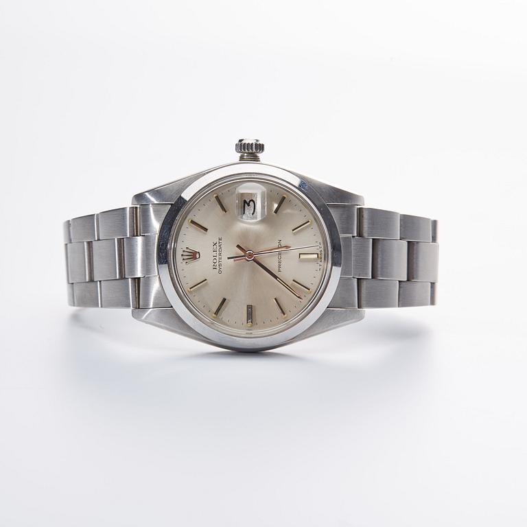 ARMBANDSUR. Rolex, stål, Oysterdate Precision. Cirka 1980, ref nr 6694.