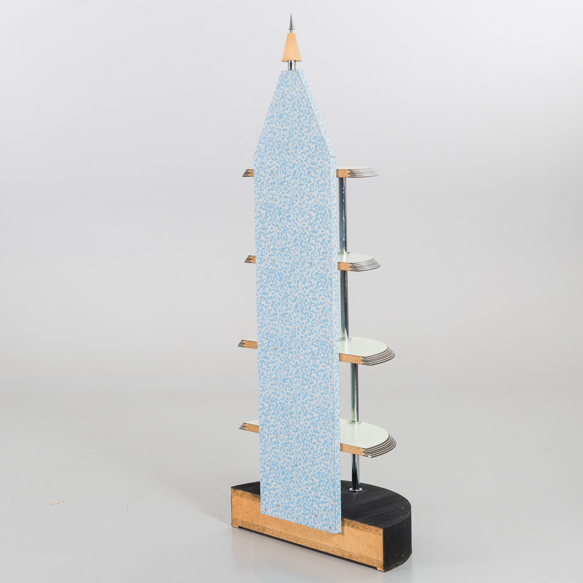 HYLLA, Ettore Sottsass, "Spugnato Laminati", Memphis studio, Alchimia, Milano.