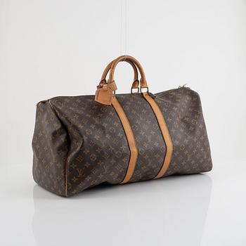 Louis Vuitton,  a monogram canvas 'Keepall 55' weekend bag, 1984.