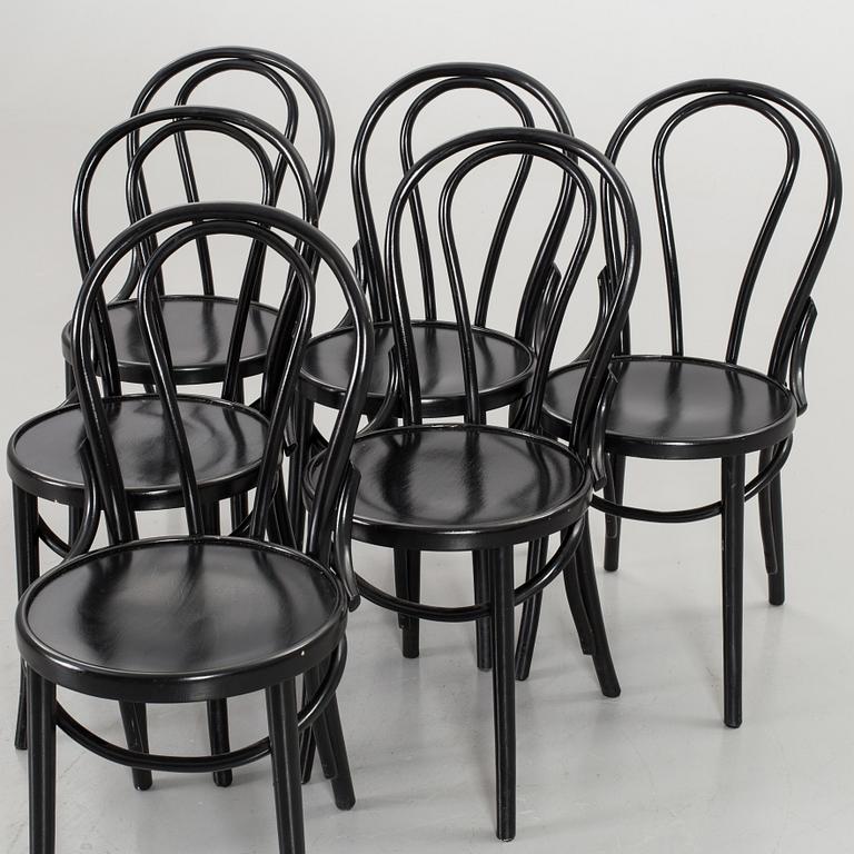 SIX BENTWOOD CHAIRS FROM THE SECOND HALF OF 20TH CENTURY.