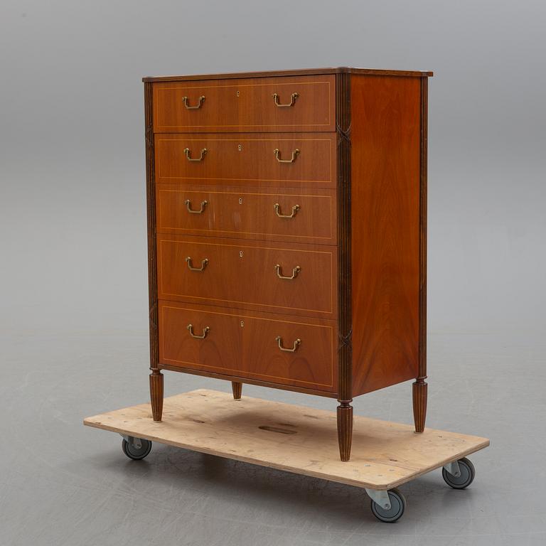 A mid 20th century chest of drawers by Förenade Möbelfabrikerna, Linköping.