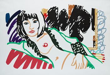 183. Tom Wesselmann, "Monica in Robe with Motherwell".