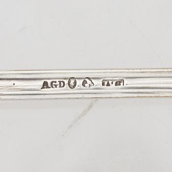 Cutlery, 9 pieces, silver, 19th-20th century.