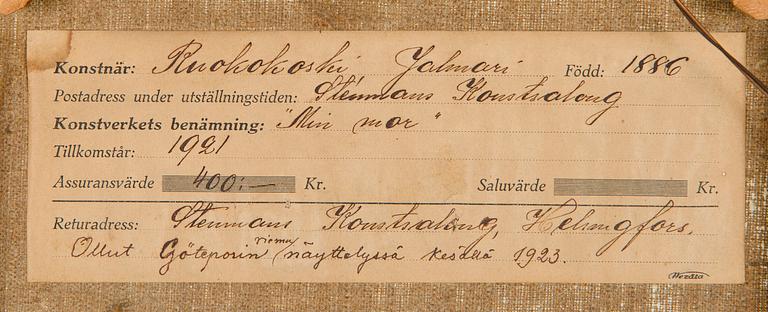 Jalmari Ruokokoski, "Min mor".