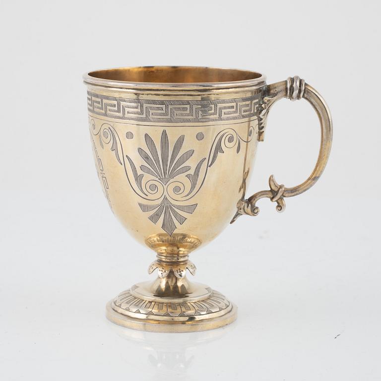 An English Silver-Gilt Cup, mark of Thomas Smily, London 1965.