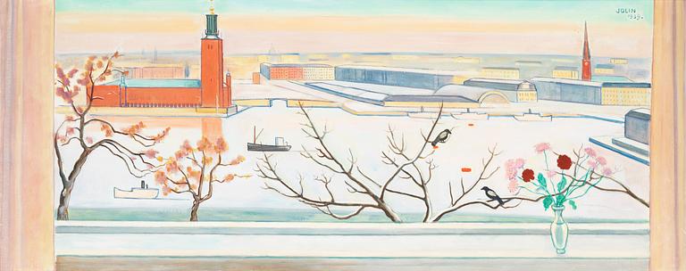 Einar Jolin, View over Stockholm City Hall.