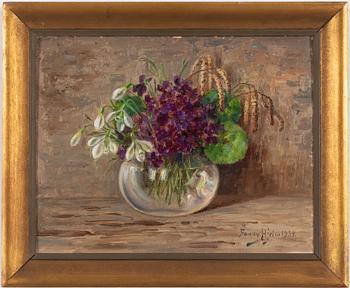 Fanny Hjelm, Violets and snowdrops.
