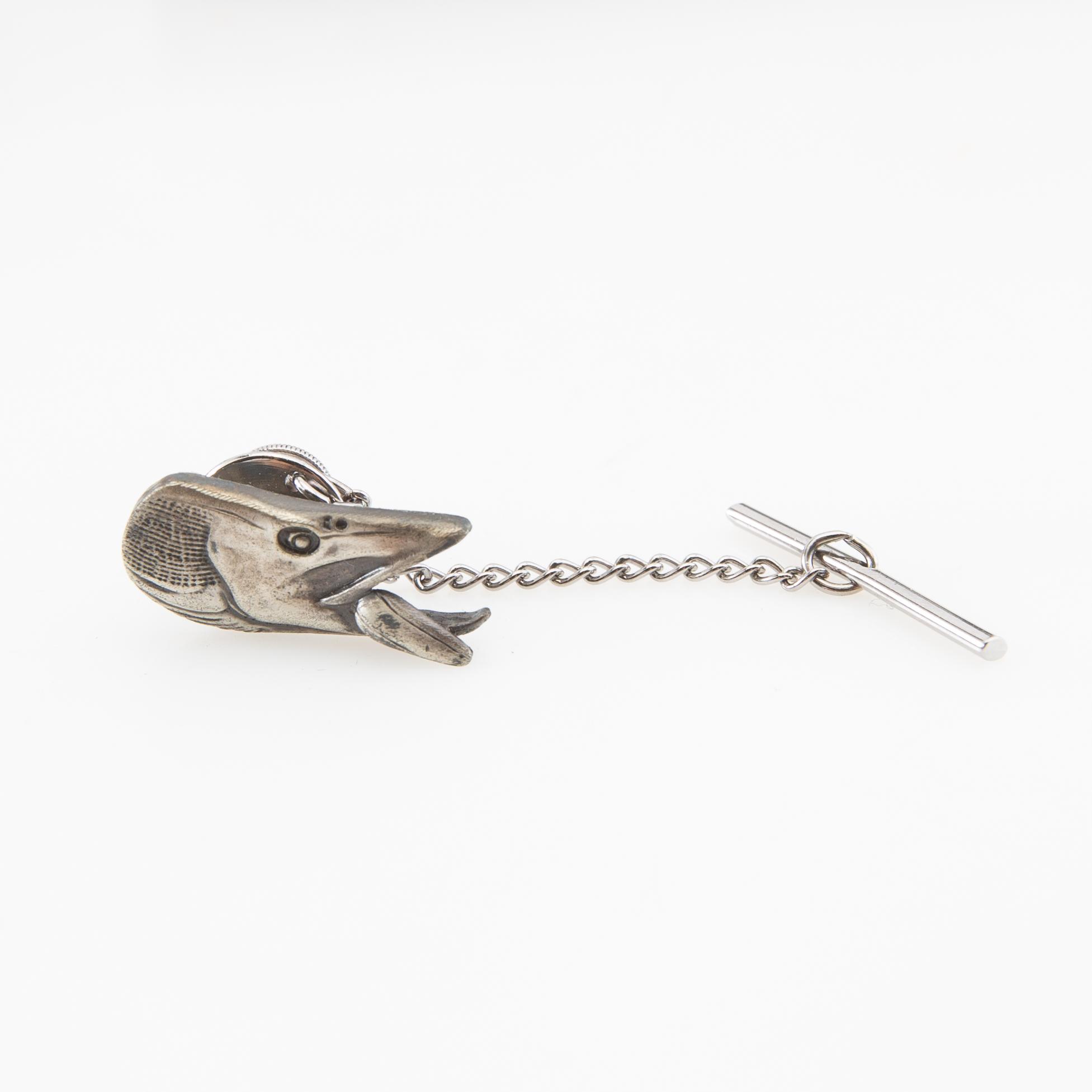 Side bell push pins 8 pcs in the form of a pike with a pull sterling silver, late 20th century.