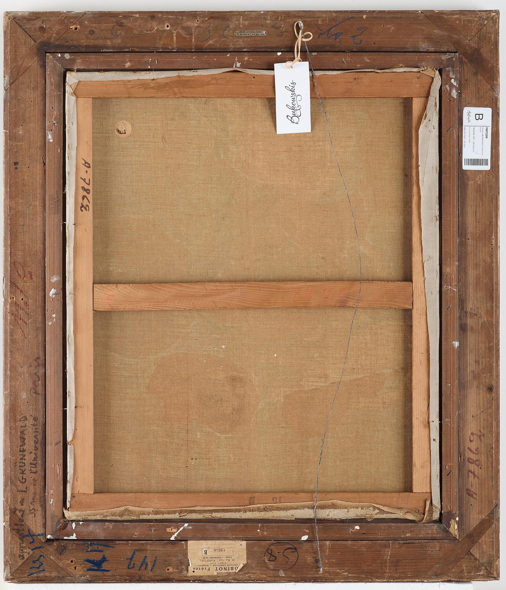 ISAAC GRÜNEWALD, oila on canvas, signed.