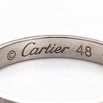 Cartier, sormus, "1895", platinaa ja timantti n. 0.009 ct.